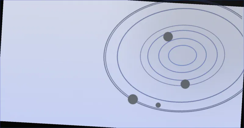 a shrinking ring narrowing toward a single point on a map